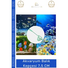 Denguva #balıkkepçesi Paslanmaz Dayanıklı Ince Gözenekli Yumuşak Fileli Sağlam Akvaryum Balık Kepçesi 7.5 cm