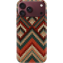 Adasena iPhone 18 Pro ile Uyumlu Kılıf Desenli Baskılı Tpu Rubber Kapak Zikzak