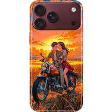 Adasena iPhone 18 Pro ile Uyumlu Kılıf Desenli Baskılı Tpu Rubber Kapak Sevgilim ve Ben