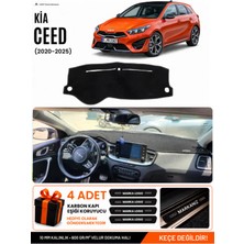 E-BİZ Kia Ceed (2020-2025) Uyumlu Torpido Koruma, Torpido Örtüsü, Torpido Kılıfı - Siyah - KI005