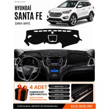 E-BİZ Hyundai Santa Fe (2012-2017) Uyumlu Torpido Koruma, Torpido Örtüsü, Torpido Kılıfı - Siyah - HU026