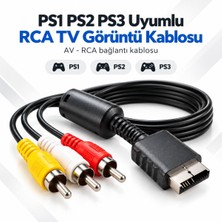Pop Konsol PS1 PS2 PS3 TV Kablosu RCA AV Audio Video PlayStation Ses Görüntü Bağlantı Kablosu