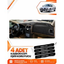 E-BİZ Mıtsubıshı Carısma Küçük Ekran (1997-2003) Uyumlu Torpido Koruma Örtüsü - Siyah-Kahverengi - MI003