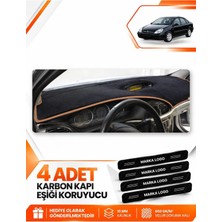 E-BİZ Citroen C5 (2001-2004) Uyumlu Ön Torpido Koruma Kılıfı Halısı Örtüsü - Siyah-Kahverengi - CI007