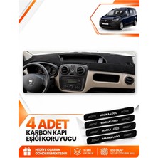 E-BİZ Dacia Dokker (2012-2020) Uyumlu Torpido Koruma Koruyucu Kılıfı Halısı Örtü Göğüs - Siyah - DA010