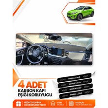 E-BİZ Kia X-Ceed (2020-2025) Uyumlu Ön Torpido Koruma Kılıfı Halısı Koruyucu Örtüsü - Siyah-Mavi - KI005
