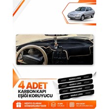 E-BİZ Lada Vega (1995-2007) Uyumlu Ön Örtüsü Torpido Koruma Koruyucu Kılıfı Halısı - Siyah-Bej - LD001