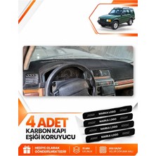 E-BİZ Land Rover Discovery 1 (1989-2000) Uyumlu Torpido Koruma Koruyucu Kılıfı Halısı Örtü - Siyah - LR001