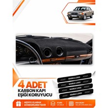E-BİZ Mercedes W123 (1976-1985) Uyumlu Ön Örtüsü Torpido Koruma Koruyucu Kılıfı Halısı - Siyah-Bej - MB010