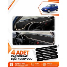 E-BİZ Volkswagen Polo Classic (1997-2001) Uyumlu Ön Örtüsü Torpido Koruma Kılıfı - Siyah-Bej - VW018