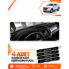 E-BİZ Ford Ranger (2018-2019) Uyumlu Torpido Koruma Koruyucu Kılıfı Halısı Örtü Göğüs - Siyah - FO015