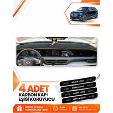 E-BİZ Togg T10X (2023-2026) Uyumlu Ön Torpido Koruma Kılıfı Halısı Örtüsü - Siyah-Kahverengi - TOGG01