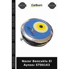 Carlburn Özel Üretim Dekoratif Hediyelik Aksesuar Şık Nazar Boncuklu El Aynası ST00163