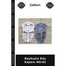 Carlburn Özel Üretim Dekoratif Hediyelik Duvar Süsü Bohem Baykuşlu Düş Kapanı No:81