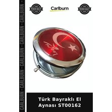 Carlburn Özel Üretim Milli Hediyelik Aksesuar Kişisel Bakım Türk Bayraklı El Aynası ST00162