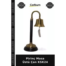 Carlburn Özel Üretim Dekoratif Klasik Ofis Aksesuar Metal Pirinç Masa Üstü Çan KSK24