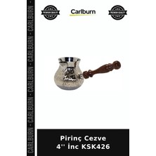 Carlburn Özel Üretim Mutfak Geleneksel Kahve Sunum Pirinç Cezve 4'' Inc KSK426