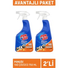 Porçöz Yağ Çözücü 2 x 750 ml 4 Adet
