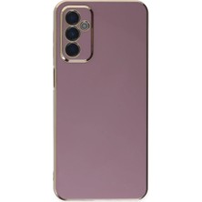 Efnaz Style Samsung Galaxy M23 Kılıf Volet Silikon - Mor