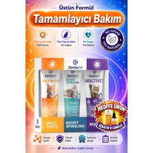 ZentiaVet Açılışa Özel Kedi Maltı, Tüy Yumağı ve Kusma Önleyici, Kedi Vitamini, Tüy Dökülme Engelleyici 300 gr