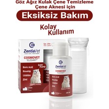 ZentiaVet Cosmovet Elegant 200 ml Kedi Göz-Çene-Çene Altı ve Kulak Bakım Temizleme Solüsyonu