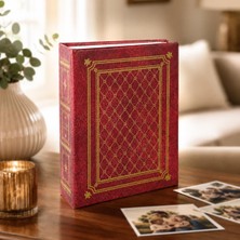 Tr 100'LÜK 13X18CM Deri Görünümlü Bordo Fotoğraf Albümü