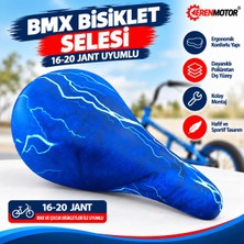 San Marino Bmx Bisiklet Selesi 16-20 Jant Uyumlu – Poliüretan Konfor Sele Storm Desenli