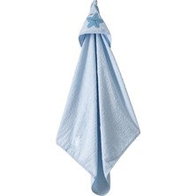 Tr Seasparkle Kapüşonlu Bebek Havlusu – Deniz Yıldızı NAKIŞLI,75X80 Cm, Soft Cotton (Mavi