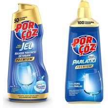 Tr Porçöz Premium Bulaşık Makinesi Deterjanı 900 Ml, Parlatıcı 500 ml Seti