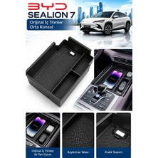 Meyzone Byd Sealion 7 Uyumlu Kaydırmaz Ön Konsol Düzenleyici Tepsi Rafı Trim Seti Kaydırmaz Konsül Düzenleyici Tepsi