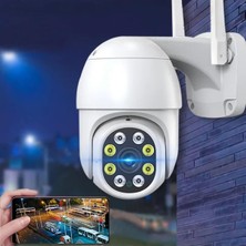 Tr 360 Dönebilen Kablosuz Wifi Ip Kamera Speed Dome 1080P Full Hd 2 Mp Gece Görüşlü Hareketli D