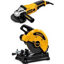 Dragro 2000 Watt + 355MM Profil Boru Kesme Makinası + 2200W Bakır Sargılı Metal Şanzıman 230MM Büyük Spiral Taşlama