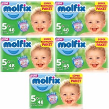 Tr Bebek Bezi, Beden 5 Junior 11-18 Kg, 240 Adet, 5'li Set