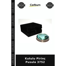 Carlburn Özel Üretim Dekoratif Hediyelik Antika Koleksiyon Masaüstü Aksesuar Kutulu Pirinç Pusula 3752