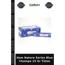 Carlburn Özel Üretim Aromaterapi Meditasyon Oda Kokusu Rahatlatıcı Hem Nature Serıes Blue Champa 15 gr Tütsü