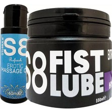 Esranın Dünyası Stimul8 Fist Lube 500ML Big Size Lubrikant + Stimul8 Masaj Yağı 60 ml