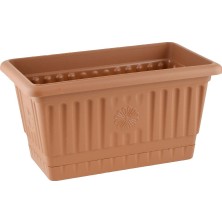 Hak Plastik Hak Pls Naturel Orta Balkon Saksı HP136 (9,5lt)
