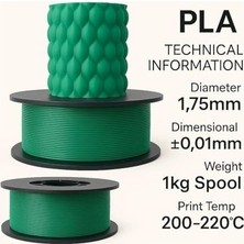 Prime Filetto Pla+ Filament 1.75MM 1 kg - Yeşil