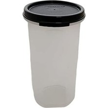 Prime Circular 650 ml Siyah Yumurta Kabı Yuvarlak Kutu Kuru Saklama Stoku Dekorasyon Geri Sihirli Kutu Kahve Pedleri Için