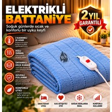 R8 Saat R8 Çift Kişilik Elektrikli Battaniye  2 Kademeli Isı Ayarlı Aşırı Isınma Korumalı