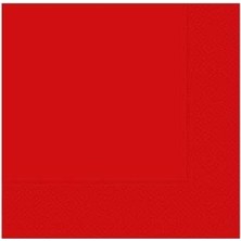 Prime - Düz Desenli Kırmızı Peçete 33 * 33