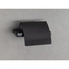 Tr Flat Kapaklı Tuvalet Kağıtlığı Siyah Renk 90X95X151 mm