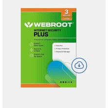 Webroot Internet Security Plus 2027 - 3 Cihaz 2 Yıl Dijital Kod (Pc/mac/android/ios)