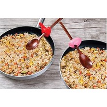 Prime Fox Run Silikon Tencere Klips Kaşıklık, 5 Cm, Kırmızı/pembe