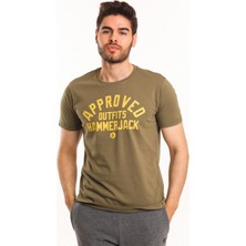 Hammer Jack Frodi Bisiklet Yaka Erkek Tshirt Yeşil 602 T14-E