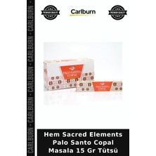 Carlburn Özel Üretim Aromaterapi Doğal Koku Hem Sacred Elements Palo Santo Copal Masala 15 gr Tütsü