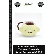 Carlburn Özel Üretim Sevimli Hediye Karakter Koleksiyon Pompompurin 3D Tasarım Seramik Kupa Bardak ALK1097