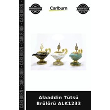 Carlburn Özel Üretim Dekoratif Hediyelik Aksesuar Ev Dekorasyonu Otantik Alaaddin Tütsü Brülörü ALK1233