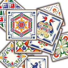 Hsc Bilişim Yapışkanlı Oyun Desenli Pvc Yapışkanlı Kaplama Çıkartması Zemin Duvar Karosu 10X10 cm 20 Adet 0 20