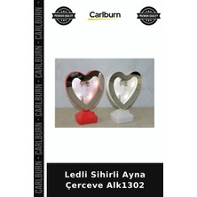 Carlburn Özel Üretim Dekoratif Hediyelik Işıklı Aydınlatmalı Ev Aksesuarı Ledli Sihirli Ayna Çerceve ALK1302